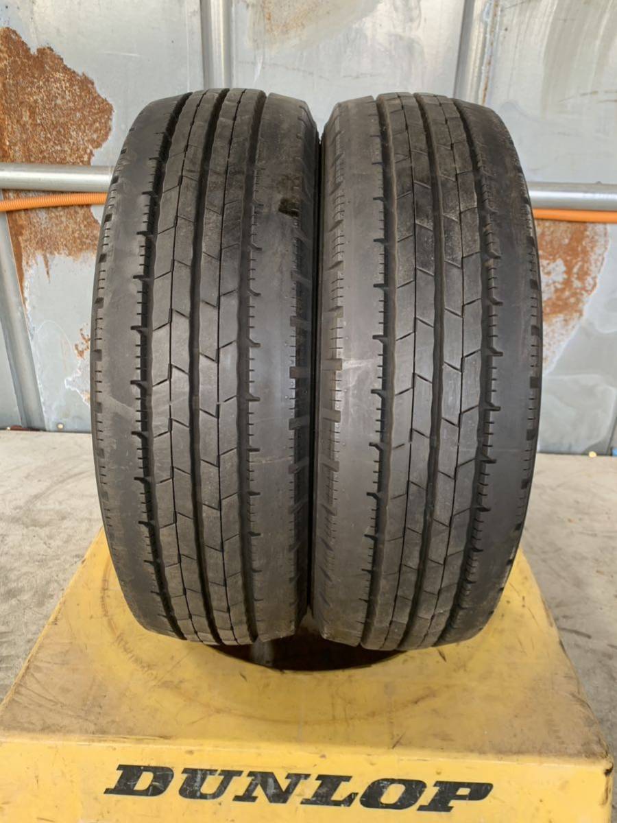 送料込み！185/65R15 DUNLOP ENASAVE SPLT50 19年製 7mm 中古トラックタイヤ２本