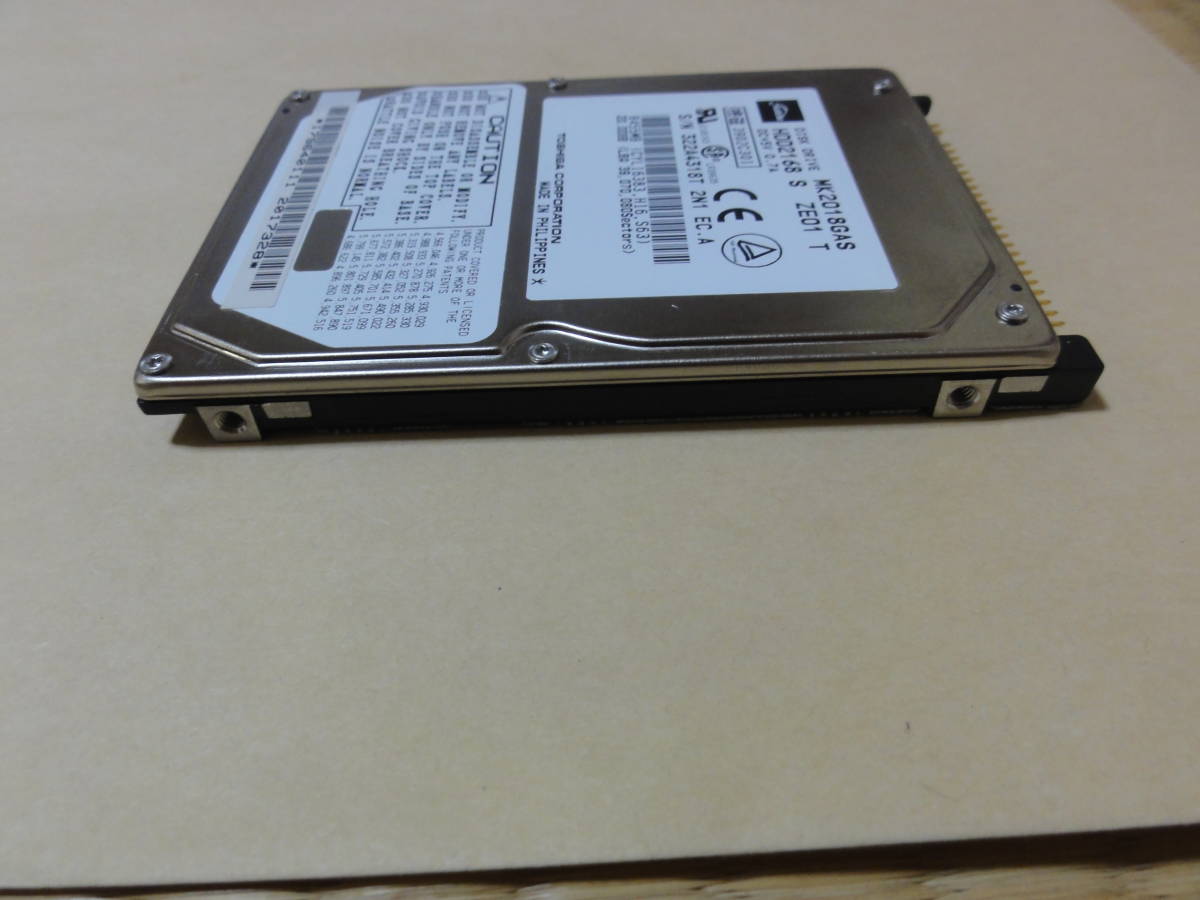 Toshiba MK2018GAS 20GB Superslim-INT ATA/100 HD 9.5MM 13MS (HDD2168)_画像4