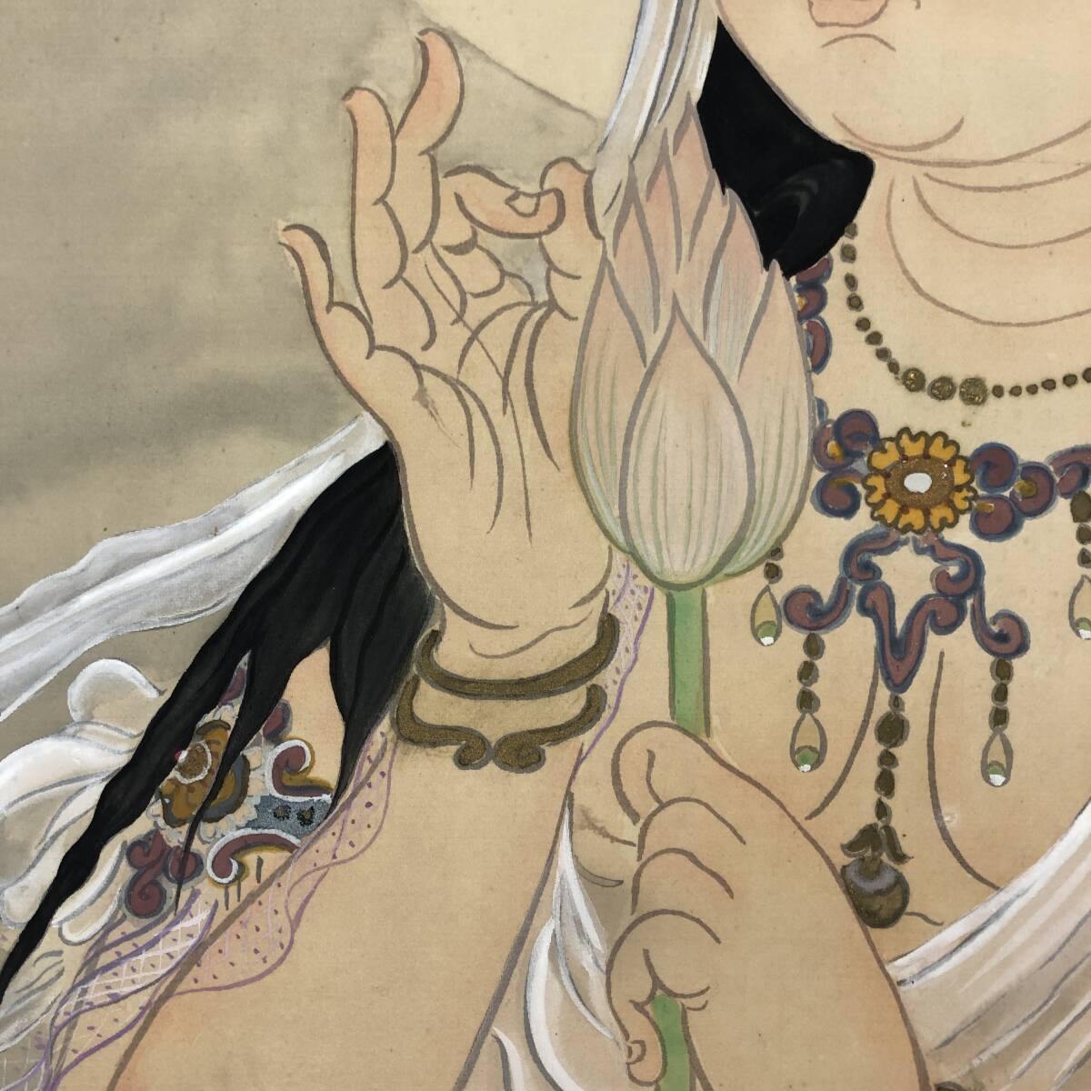 真作/龍平/観音図/人物図/布袋屋掛軸A-736 Yahoo!オークション - 真作//龍平/観音図/人物図/布袋屋掛軸A-736