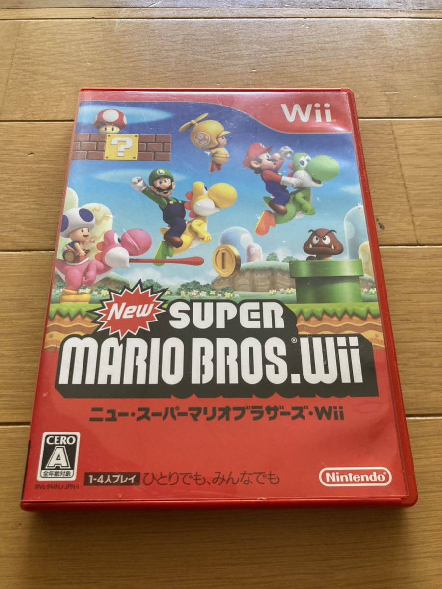 New スーパーマリオブラザーズ　Wiiソフト Nintendo 中古_画像1