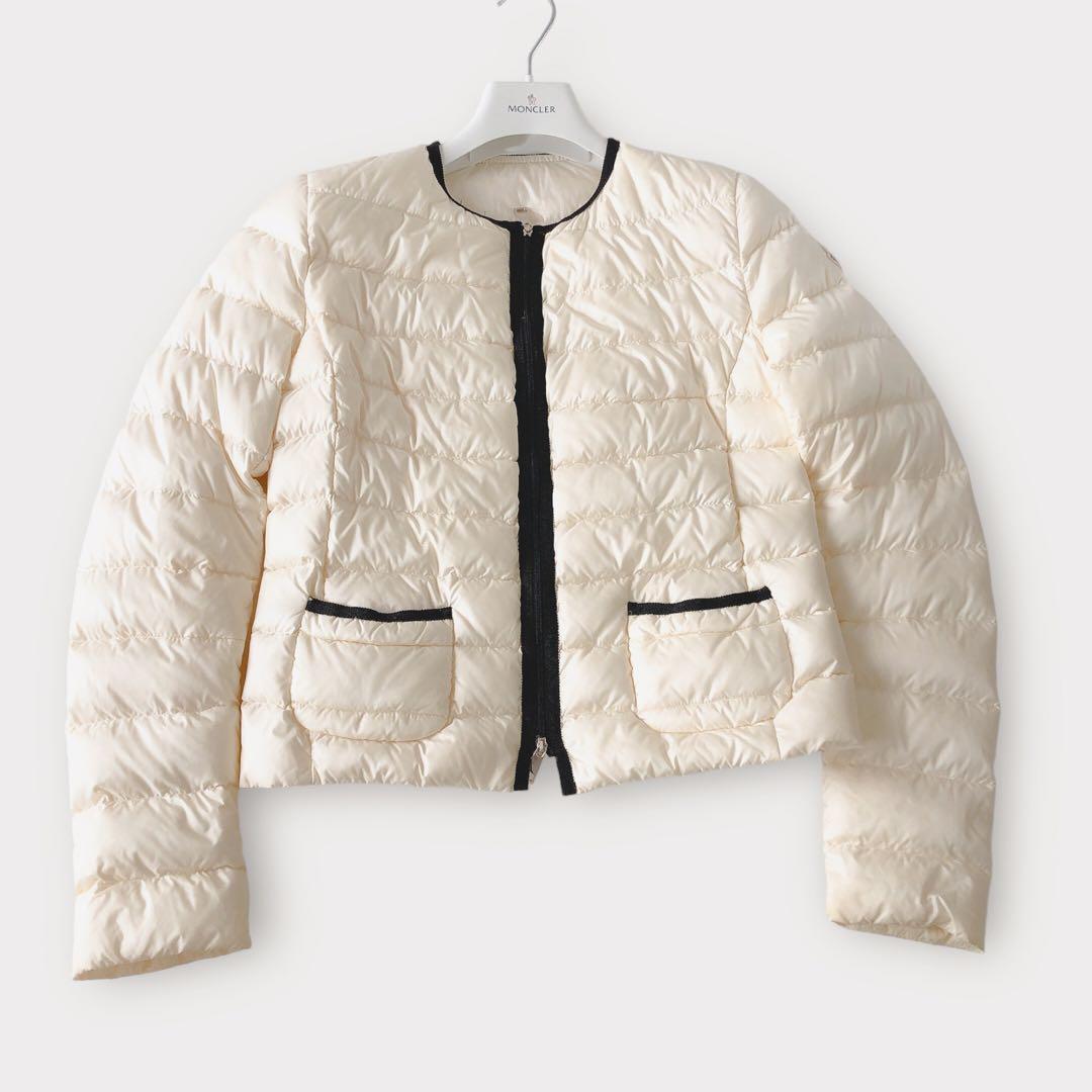MONCLER モンクレール ナイロン ダウンジャケット 0 ホワイト MONCLER モンクレール ナイロン ダウンジャケット 0 ホワイト