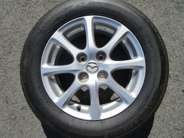 マツダ MAZDA デミオ 純正 14インチ 5.5J +40 4H100 中古 BRIDGESTONE ブリヂストン NEXTRY ネクストリー 175/65R14 20年製 中古_画像2