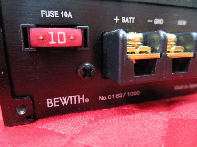 【1000台限定】BEWITH Reference R-107S BS01 Limited No.0162/1000 パワーアンプ モノラルアンプ アンプ ビーウィズ_画像5