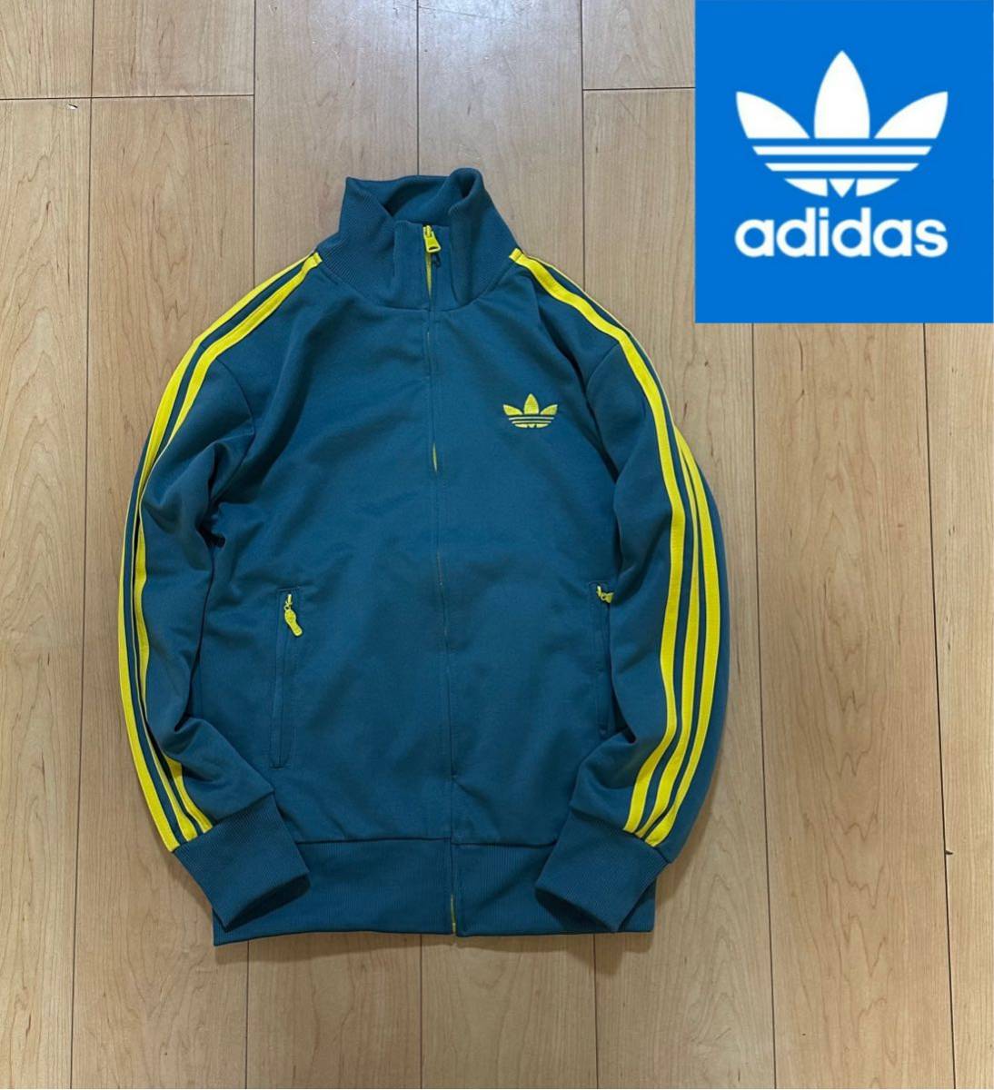 早い者勝ち 送料230円 アディダス adidas ジャージ トレフォイル オリジナルス ATP トラックジャケット ロゴ ライン トラックトップ M