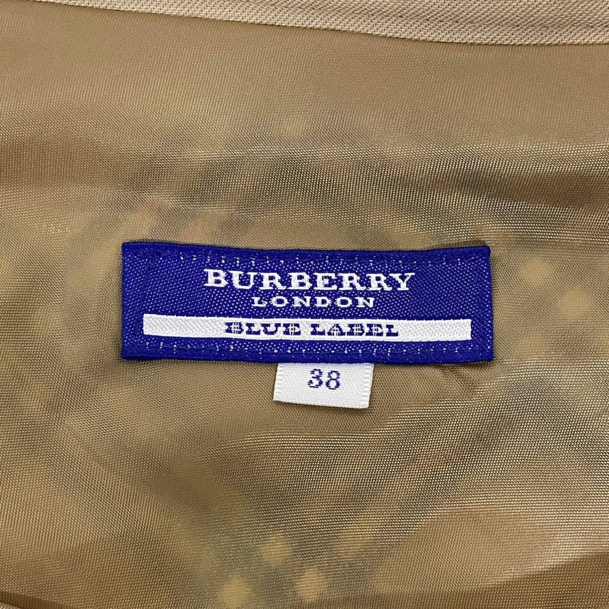 ♪ BURBERRY BLUE LABEL バーバリーブルーレーベル ノバチェック 膝丈スカート ひざ丈 レディース サイズ38 Mサイズ FLF76-638_画像5