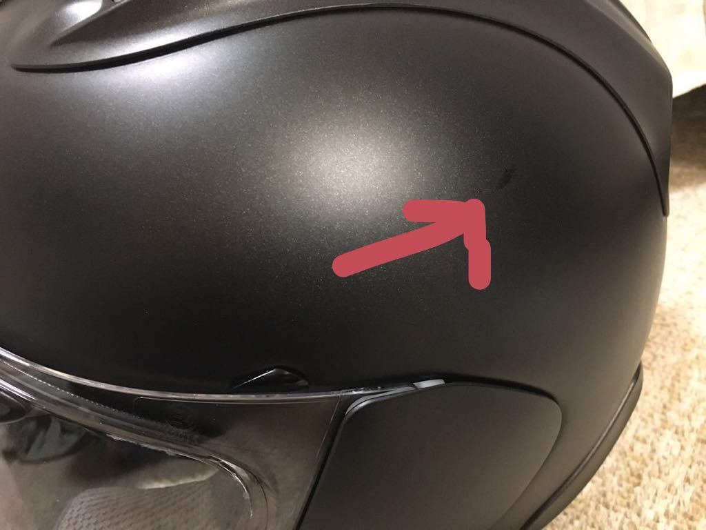 アライ RX-7Xフルフェイスヘルメット 展示品　フラットブラック　59-60 _塗装不良？