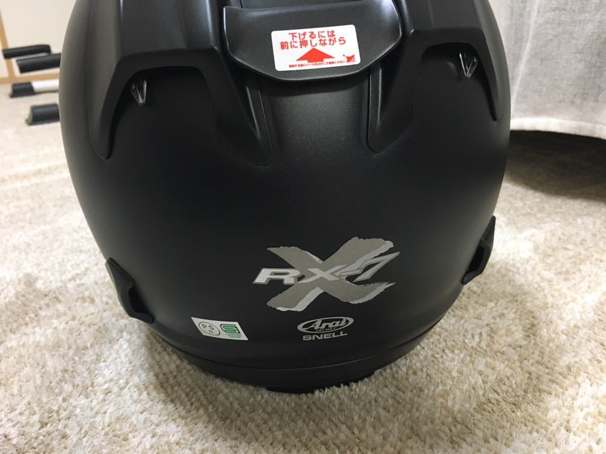 アライ RX-7Xフルフェイスヘルメット 展示品　フラットブラック　59-60 _画像2