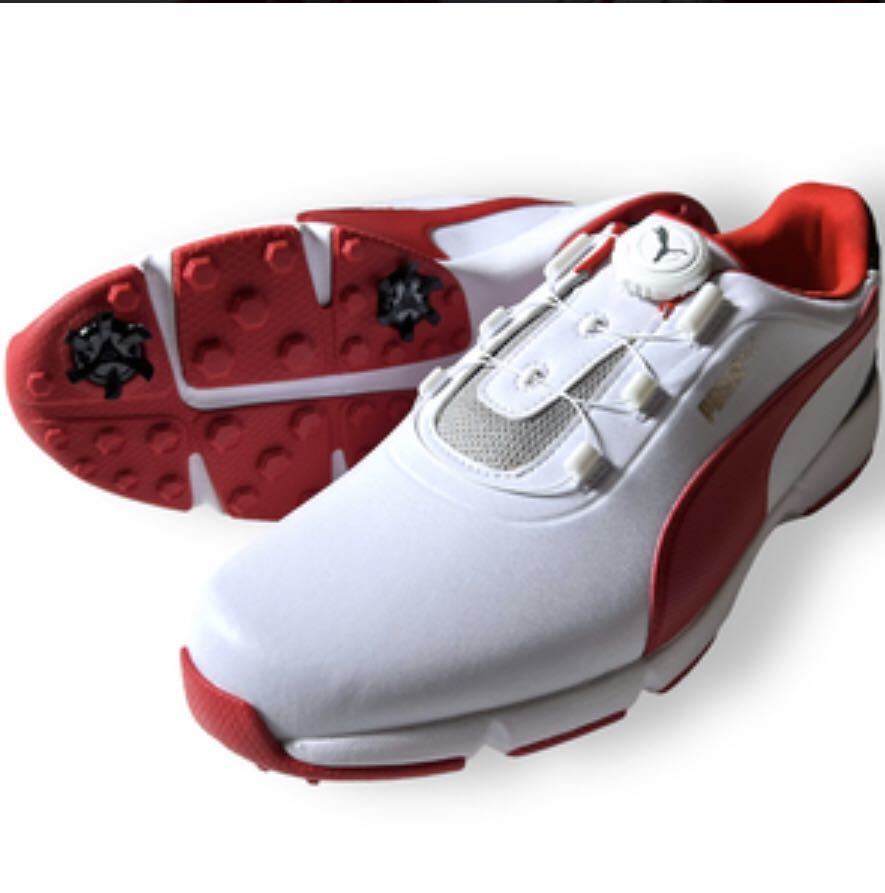 送料無料◆新品◆プーマ PUMA GOLF フュージョン ディスク スパイクシューズ◆(26.5)◆192226-03◆ゴルフシューズの画像1