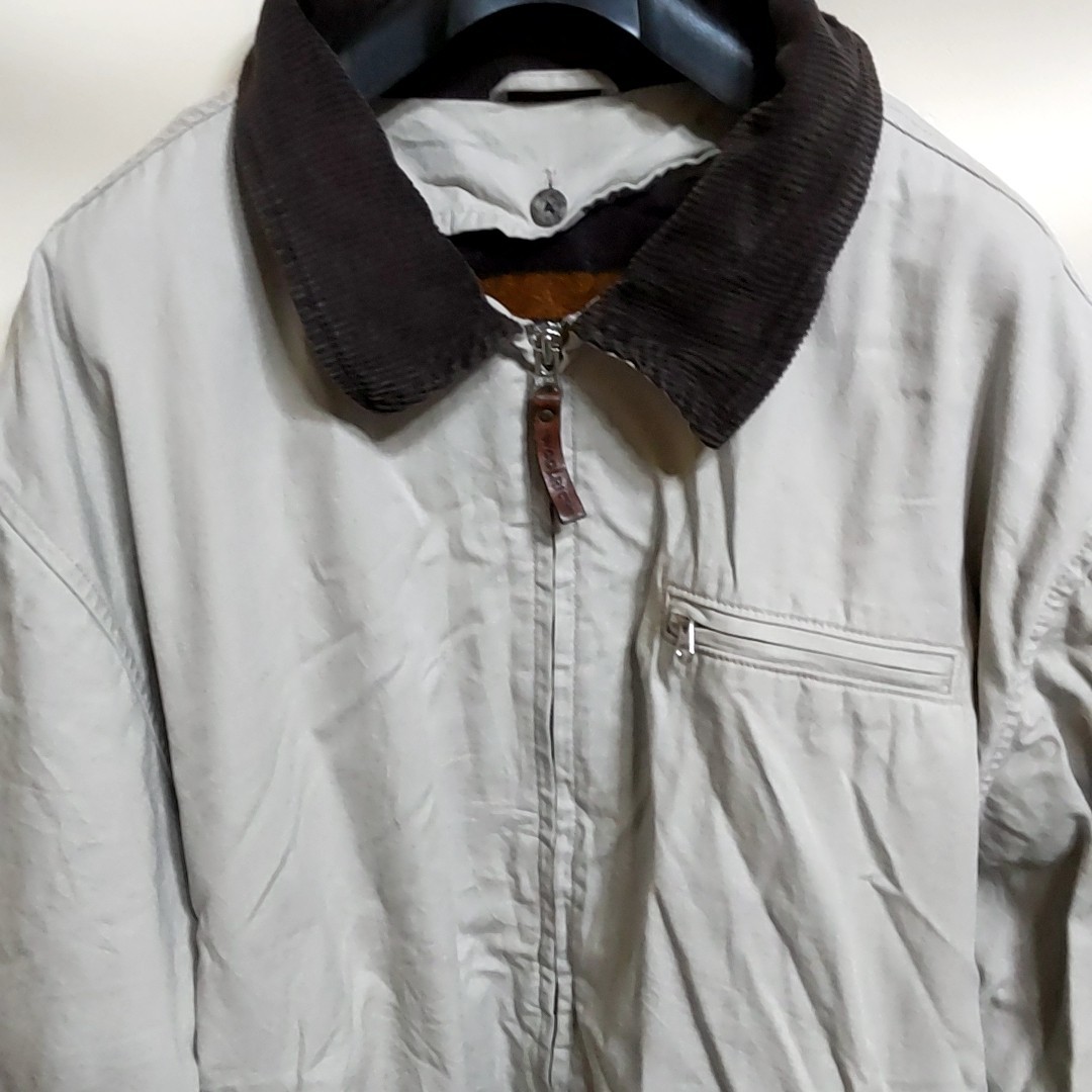 A6 WOOLRICH ウールリッチ XL ベージュ ハンティング ジャケット フリースライナー付き アウター ビンテージ アメリカ 古着 90s メンズ_画像3