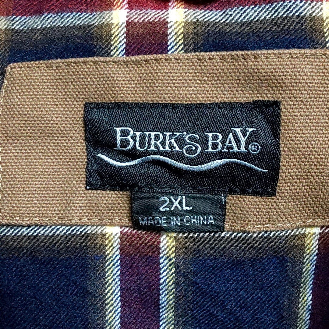 C8 BURK'S BAY 茶色 2XL ダックジャケット ダック地 デトロイト ワーク ジャケット ビッグサイズ ビンテージ アメリカ USA 古着 90s メンズ