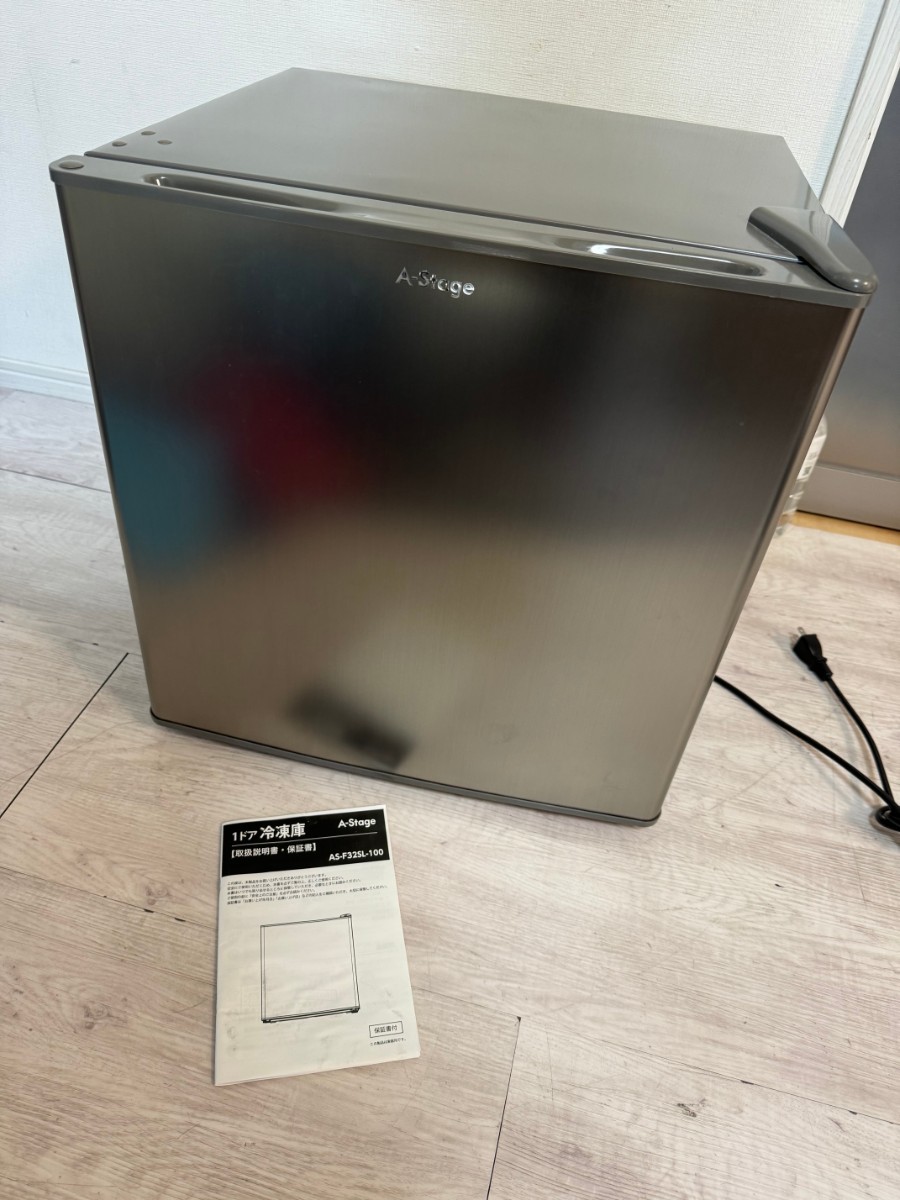 美品 A-Stage 1ドア 小型冷凍庫 AS-F32SL-100 2021年製 32L 説明書付き 送料1800円 東京池袋