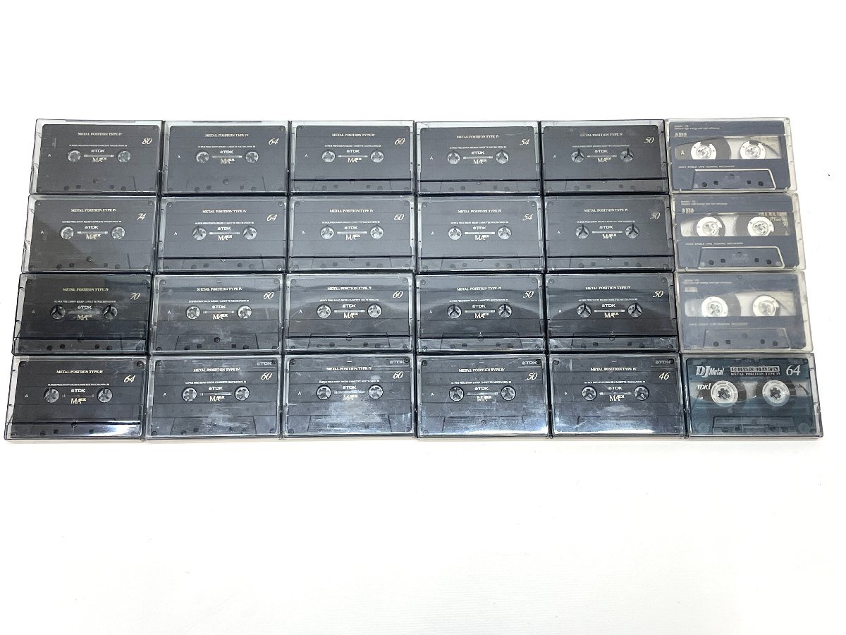1円～ メタルテープ 24本まとめ TDK METAL POSITION TYPE IV MAEX DJ METAL PS METAL カセットテープ 収録済み F02-12_画像1