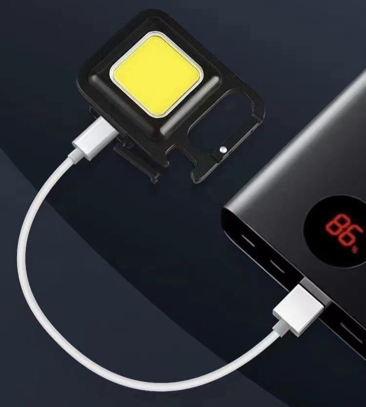 投光器 懐中電灯 作業灯 USB充電式 防水COBライト LED マグネット 照明 小型 ミニライト _画像3