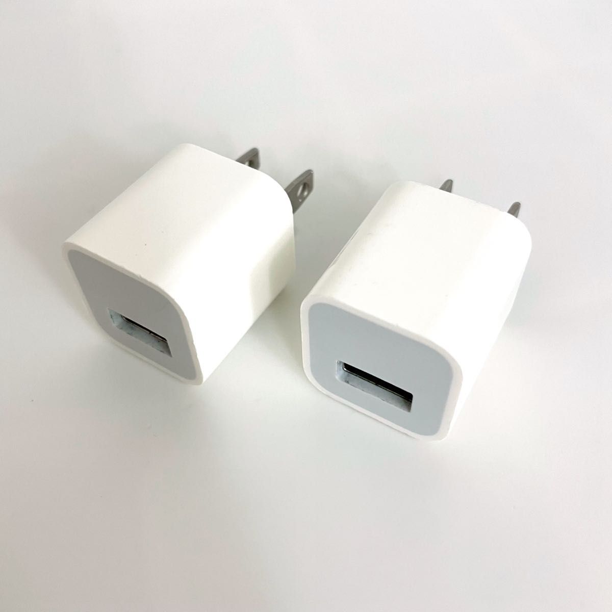 純正付属品】Apple iPhone充電器5W USB電源アダプタ×2個セット 純正付属品】Apple iPhone充電器5W USB電源アダプタ×2個セット