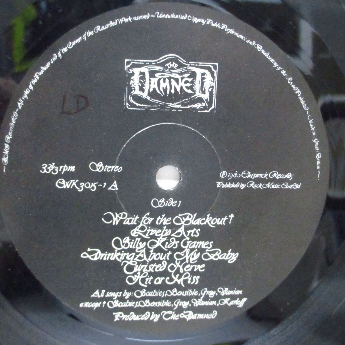 DAMNED， THE(ザ・ダムド)-The Black Album (UK オリジナル 2xLP)ザ・ダムド_画像3