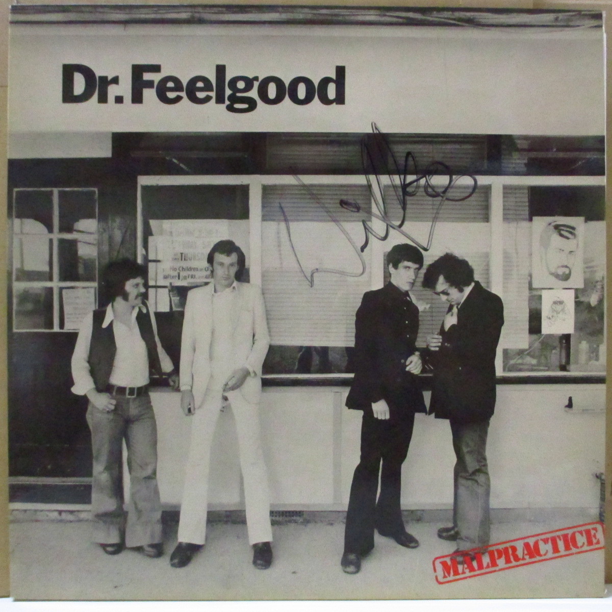 DR.FEELGOOD(ドクター・フィールグッド)-Malpractice (UK オリジナル LP/ウィルコの直筆サイ_画像1