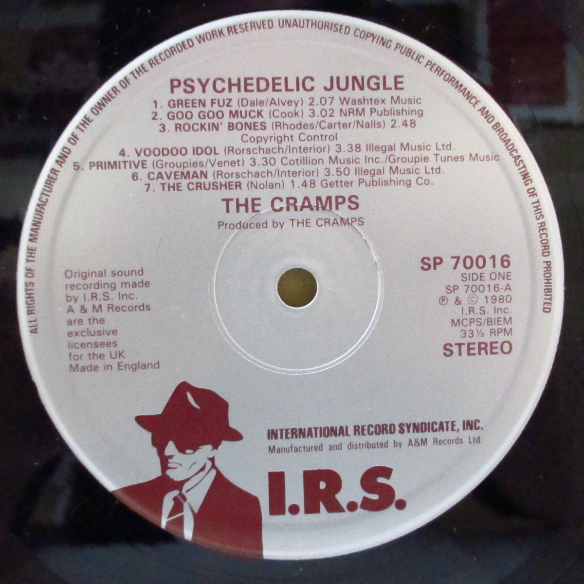 CRAMPS(クランプス)-Psychedelic Jungle (UK 初回「シルバーラベ」オリジナル LP)クランプ_画像3