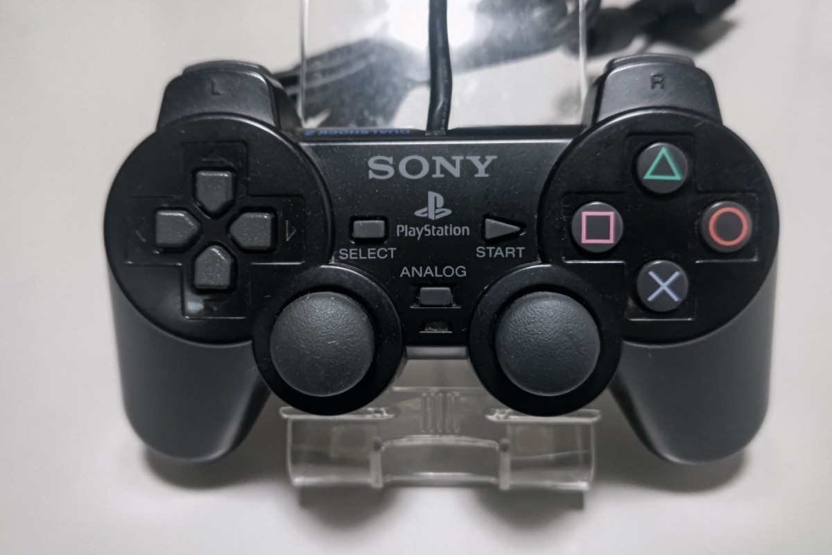 PlayStation コントローラー ブラック DUALSHOCK2_画像1