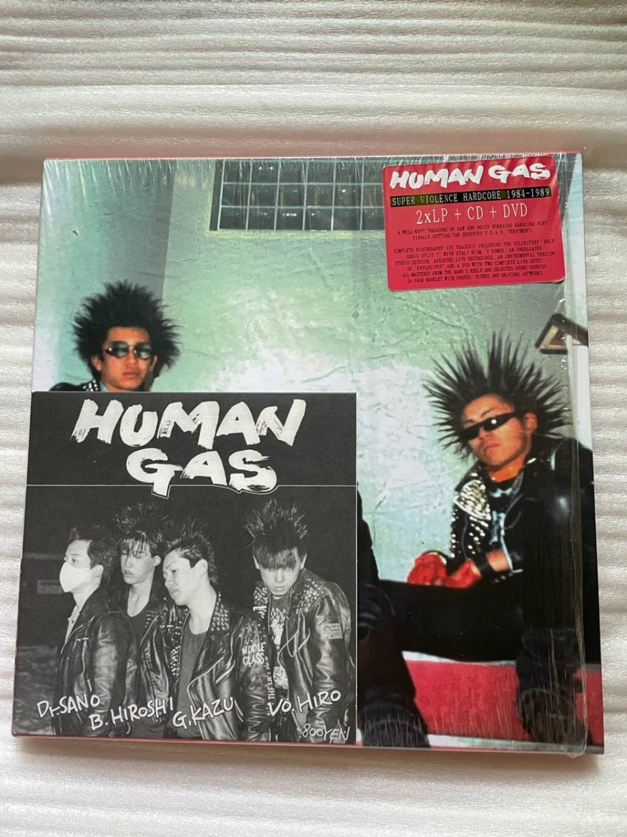 HUMAN GAS split ep SUPER VIOLENCE HARDCORE 1984-1989 (black vinyl)２つセット_画像1