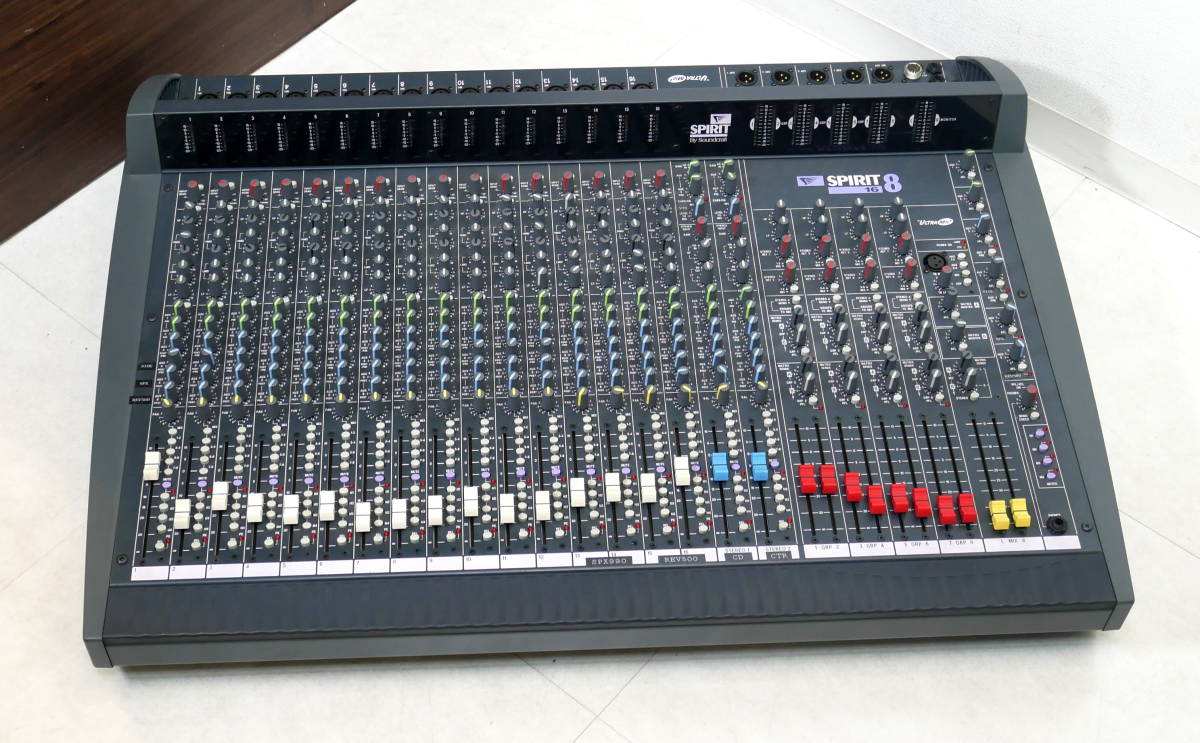 ▲(R601-A10) 現状品★Soundcraft サウンドクラフト SPIRIT8 16chミキサー_画像1