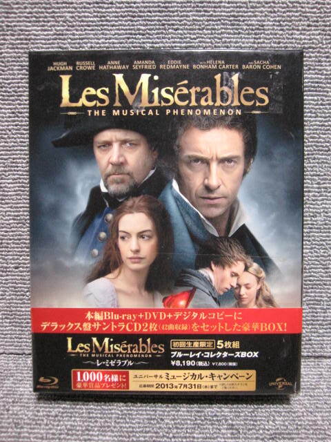 【 Les Miserable 5枚組 Blu-ray 】初回生産限定 映画 レ・ミゼラブル ブルーレイ コレクターズ BOX 豪華特典付 多数出品中！同梱歓迎！_画像2