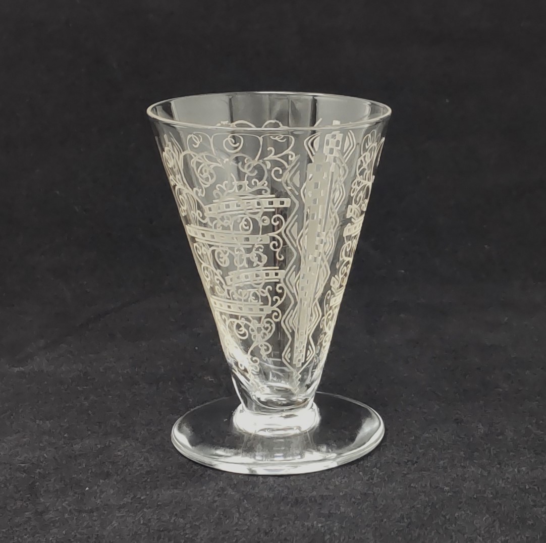 オールドバカラ Baccarat リド Lido ショットグラス 1個 H6.5cm 970◆フランス アンティーク クリスタル リキュールグラス 冷酒