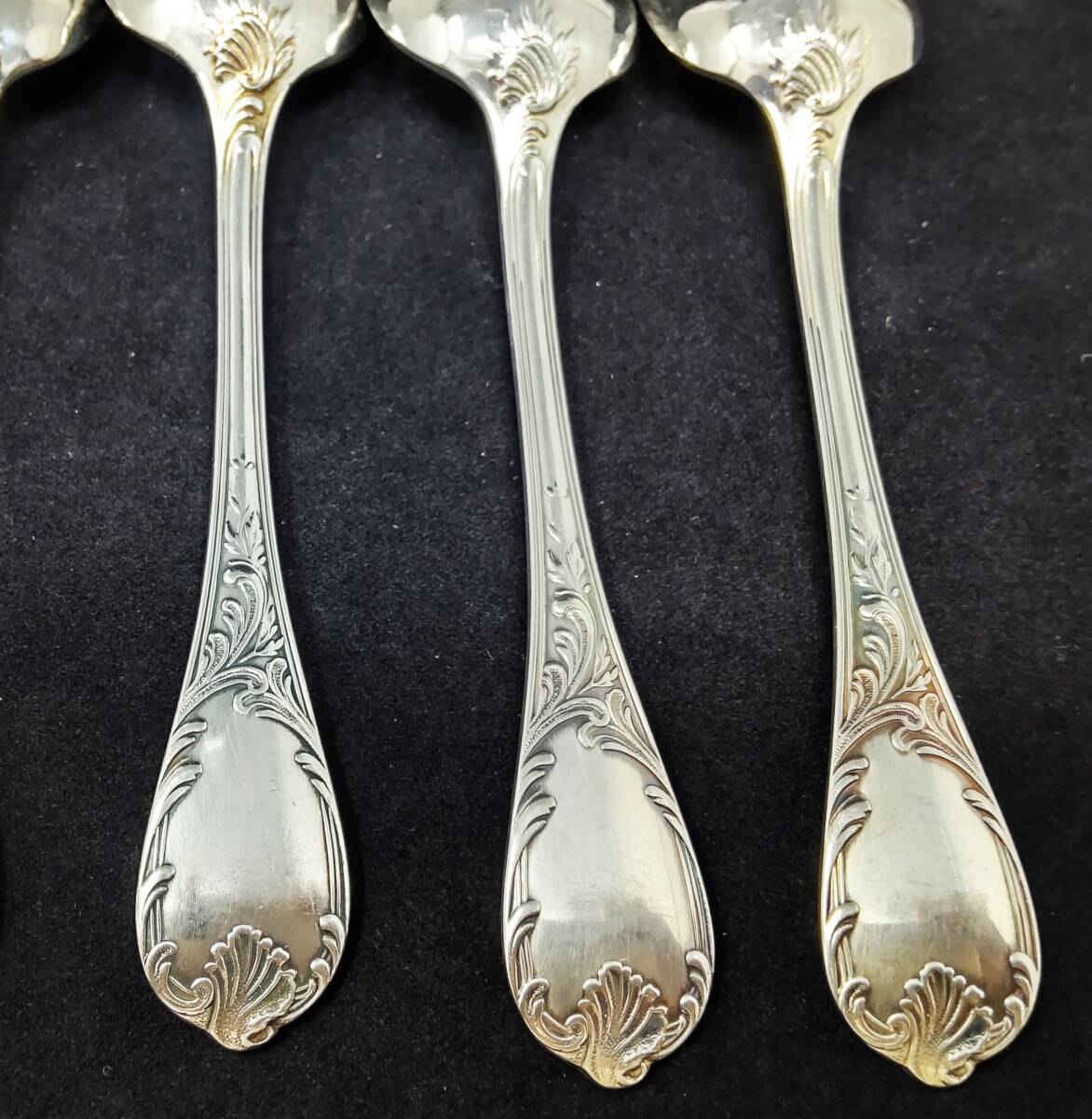 クリストフル Christofle マルリー Marly コーヒー ティースプーン 13.5cm 6本セット 978◆カトラリー シルバープレート 純銀メッキ