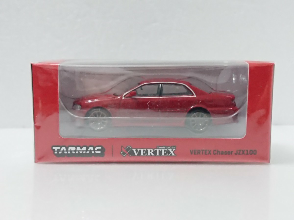 Tarmac 1/64 VERTEX トヨタ チェイサー JZX100 赤 レッド ターマックワークス Toyota Chaser 100系 ベルテックス Redの画像4