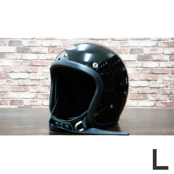 OCEAN BEETLE「500TX-2」ブラック サイズ：L （装飾用 オーシャンビートル ビンテージ ジェット ヘルメットの画像1
