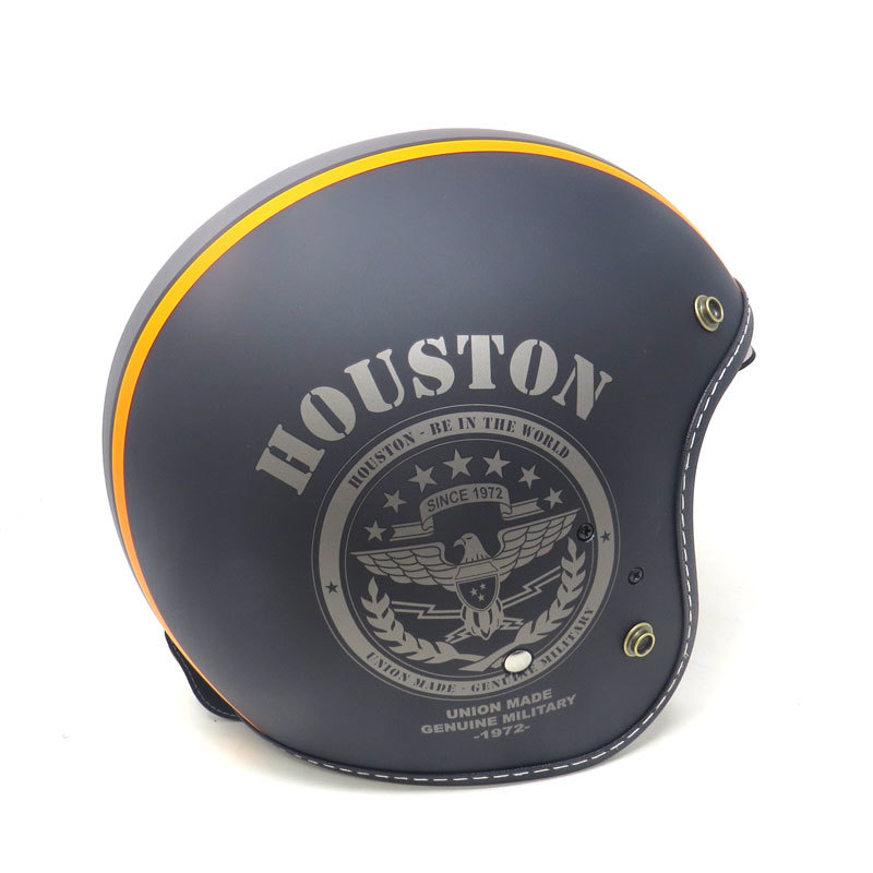 HOUSTONhyu- stone inner visor helmet (HTVH-2021) black | gunmetal | orange free size SG standard conform goods interior removal and re-installation possibility 