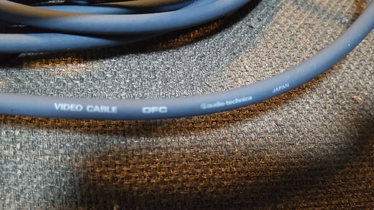  высококлассный VIDEO изображение кабель 75Ω RCA терминал 7m латунь чистота стружка (процесс образования во время фрезеровки) позолоченный 1 шт. OFC audio-Technica производства 