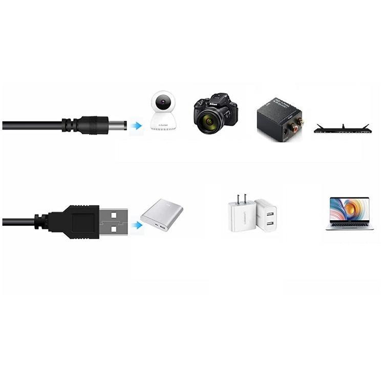 USB2.0→DC電源変換ケーブル USBをDCに DC外径5.5mm/内径2.1mm 各種DC5V対応のカメラ オーディオ機器の画像4
