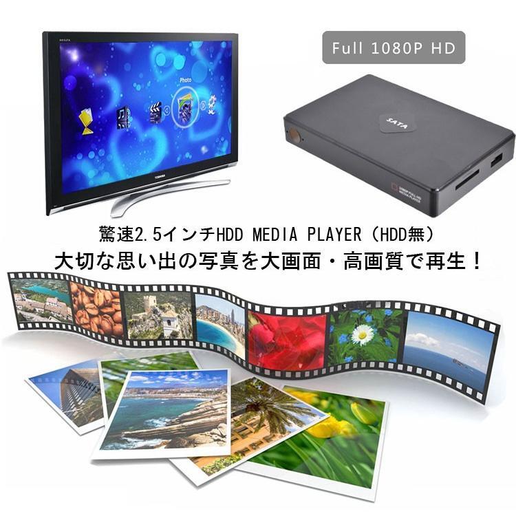 ポータブルメディアプレーヤー 2.5インチHDD/SD/USB対応 HDMI/VGA/AV出力 フルHD Blu-ray対応 1080P対応 Blu-ray再生対応