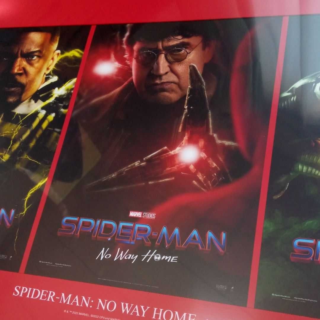 新品 スパイダーマン ノーウェイホーム NWH 限定ポスター ヴィランズアート 公式 映画公開記念品 非売品 タペストリー 景品