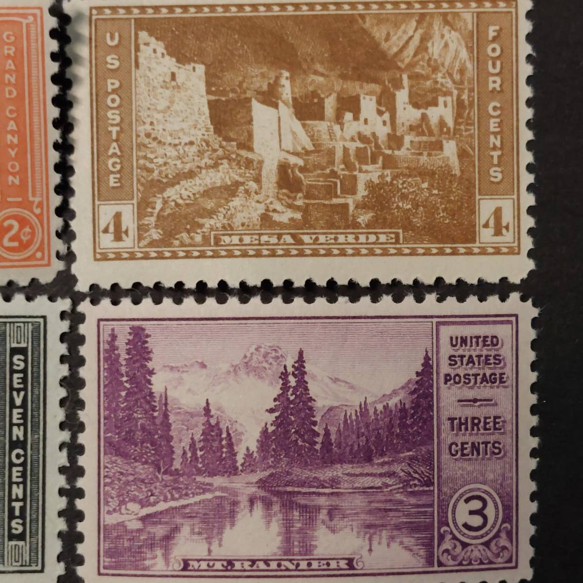 J141 アメリカ切手「国立公園切手10種完」1937年発行 未使用の画像6