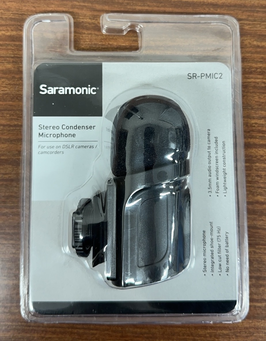 Saramonic SR-PMIC2 一眼レフカメラ用マイクロフォン(ステレオタイプ)_画像1