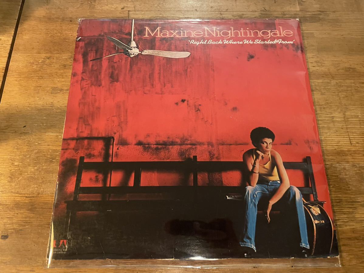 MAXINE NIGHTINGALE RIGHT BACK WHERE WE STARTED FROM LP US ORIGINAL PRESS!! LEON WARE「IF I EVER LOSE THIS HEAVEN」ナイスカヴァー！_画像1