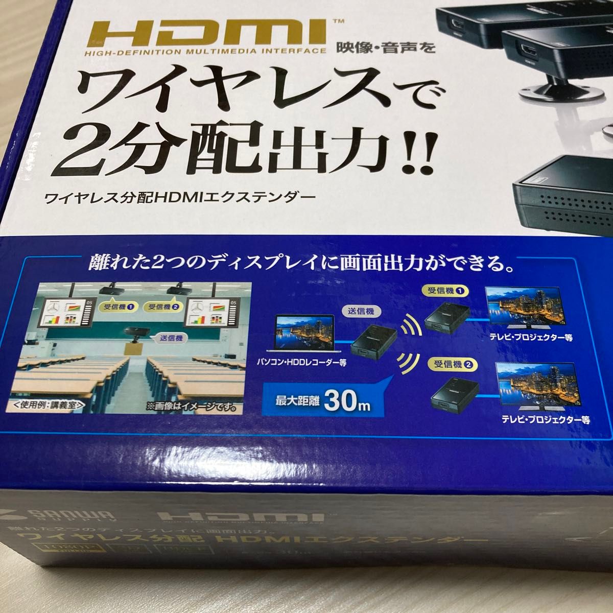 未使用★未開封★サンワサプライ★ワイヤレス分配HDMIエクステンダー　VGA-EXWHD7N