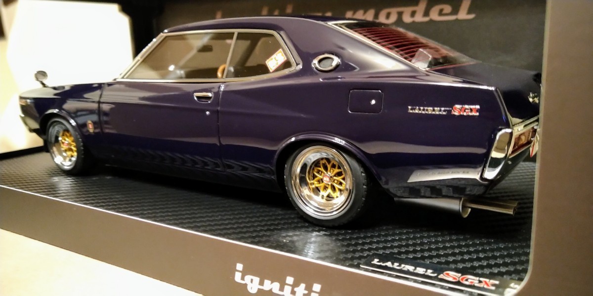 1/18 Ignition Model Laurel 2000SGX (C130) Purple イグニッションモデル ローレル 3136 Hayashi Racing_画像3