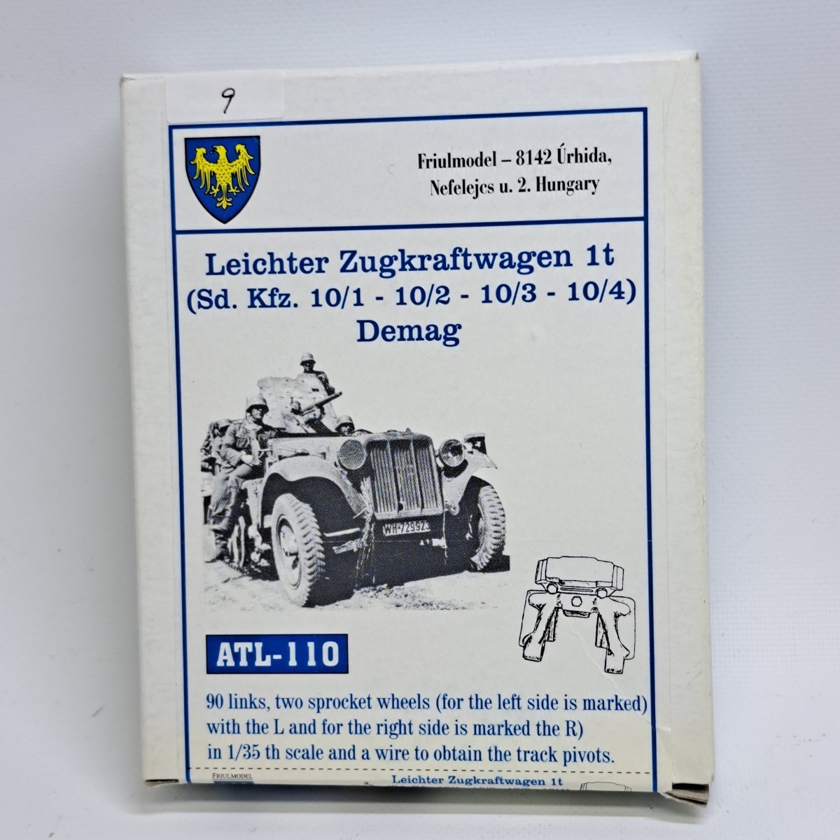  9 フリウルモデル 1/35 ATL-110 Leichter Zugkraftwagen 1t SD.Kfz.10/1-10/2-10/3-10/4　　Demag_画像1
