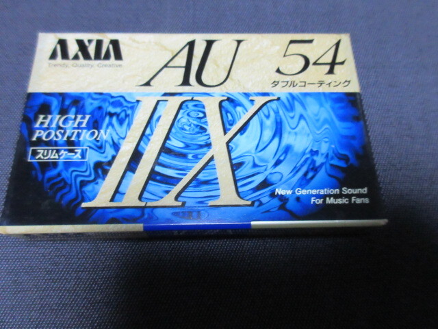  カセットテープ　AXIA　AU　ⅡX　５４分　スリムケース　ハイポジ_画像1