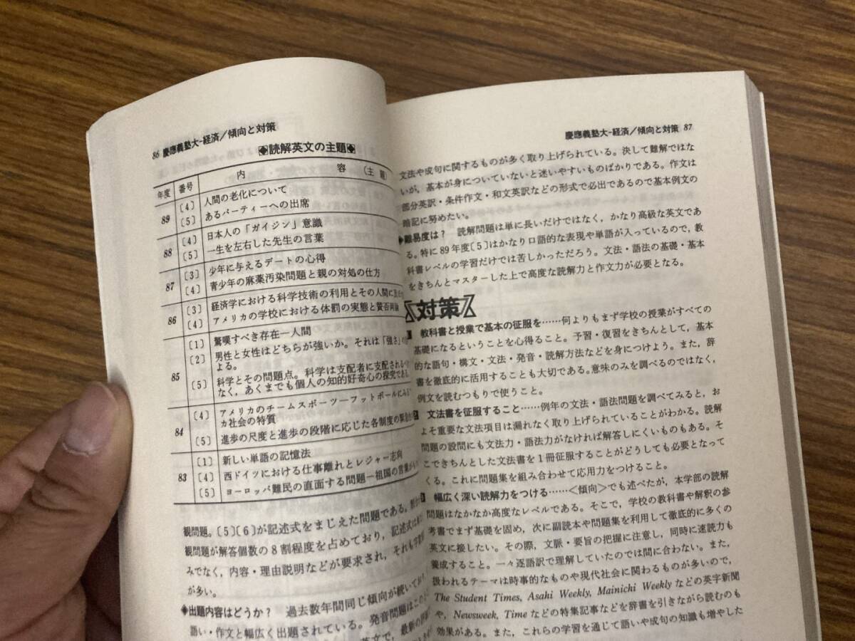 慶応義塾大学　経済学部　1990年版 赤本_画像5