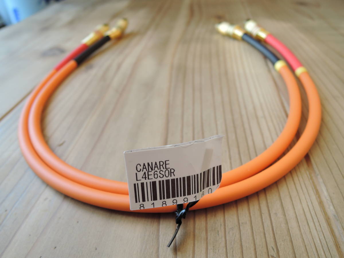 ■CANARE ( カナレ ) L4E6S・橙【無ハンダ・4芯 RCAケーブル（50cm×2本1セット）】簡単方向判別の画像6