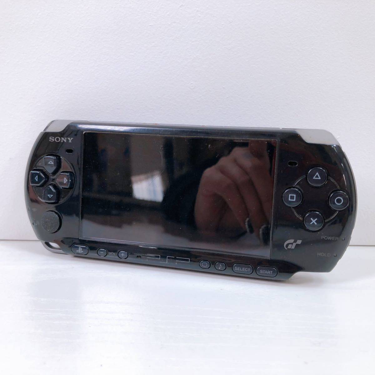 151【中古】SONY PlayStation Portable 本体 PSP-3000 ブラック プレイステーションポータブル バッテリーなし ジャンク 現状品_画像1