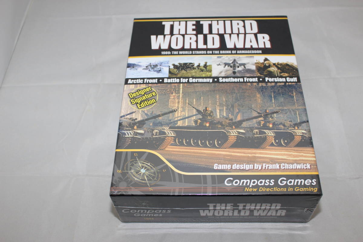 swg (Compass Games)THIRD WORLD WAR 増刷版、80年代後半のNATO対ワルシャワ条約機構、日本語訳とエラッタその他付、未開封新品