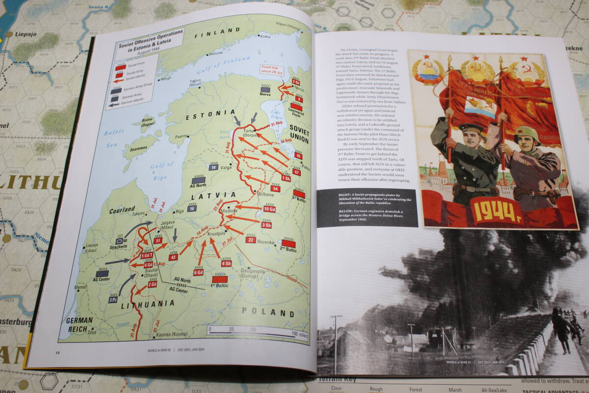 swg (DG)World at War#93 BALTIC OFFENSIVE 1944 Fall バルト海沿岸地域攻勢、日本語訳付、新品_画像7