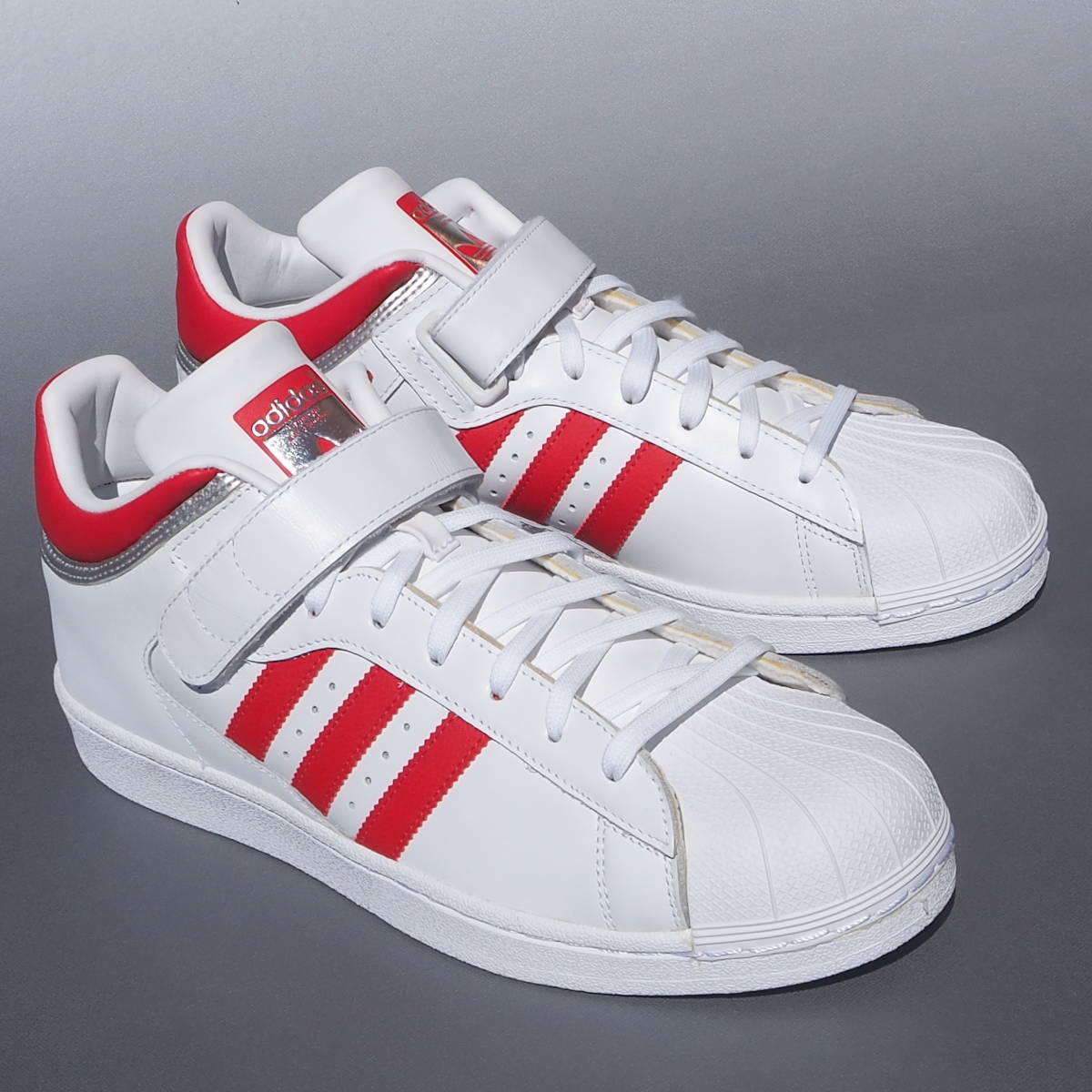 デッド!! US 11/ 29cm 新品 17年製 adidas プロシェル 白ｘ赤x銀 プロモデル と スーパースター の中間です