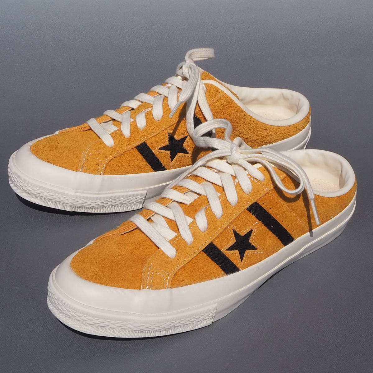 デッド!! 新品!! US 7 1/2/ 26cm converse star&bars JACKSTAR CLOGS ジャックスター クロッグ サンダル マスタード からし ワンスター_画像2