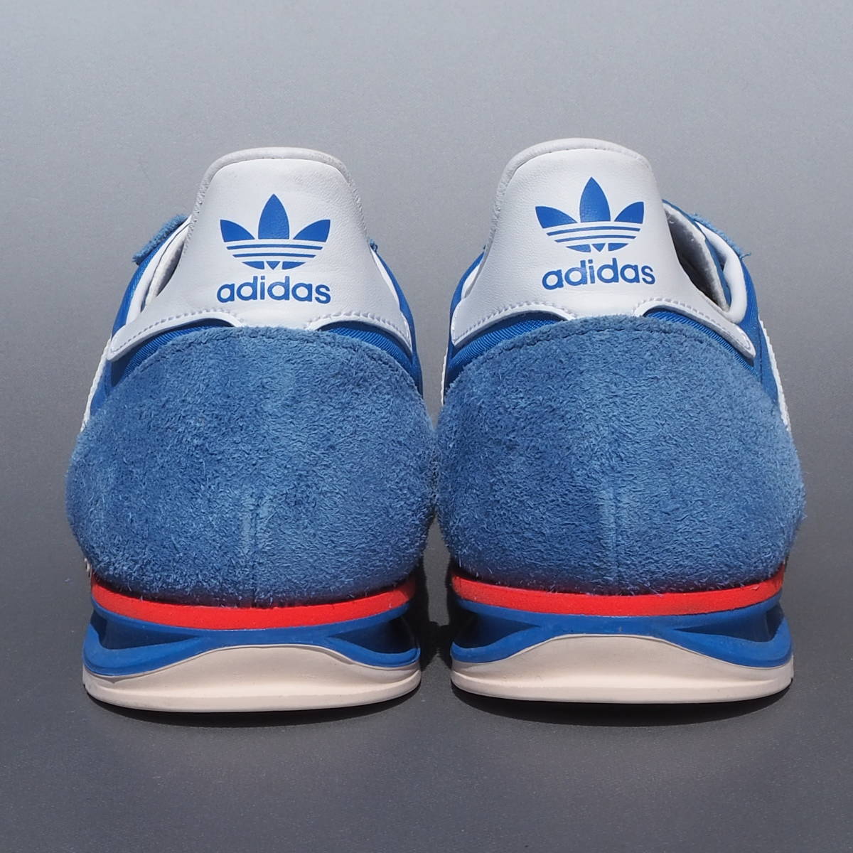 超美品!! US 10 / 28cｍ 限定 2019年製 adidas SL72 青 レトロ ランニングシューズ_画像4