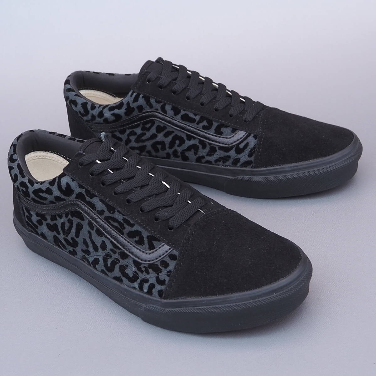 мертвый! Неиспользованный 28,5 см Vans v36cf Leopaed Black Suede x Grey Leopard